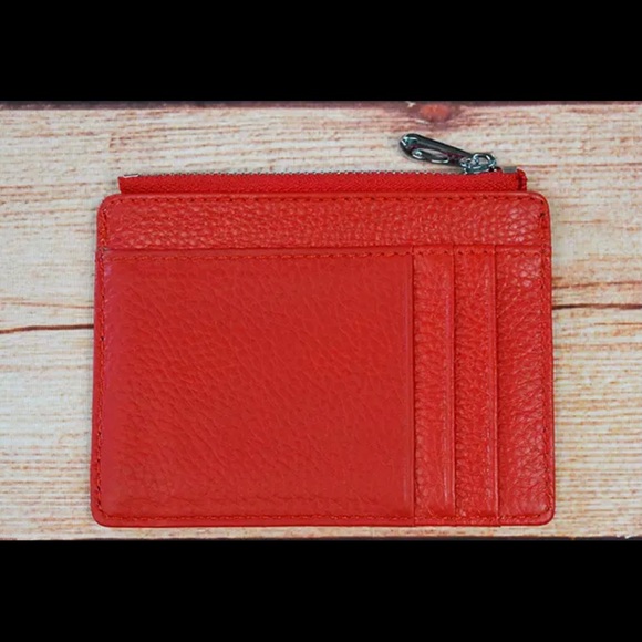 MINI LEATHER WALLET RED/BLK/YELLOW/BROWN/ORANGE - Picture 2 of 6